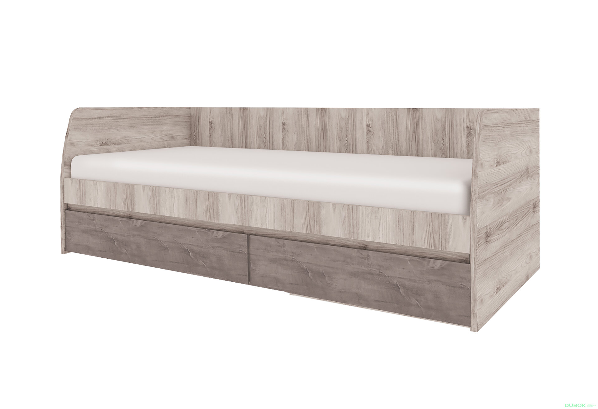 Obrázek 1 - Postel 2s/90x200 s roštem kaštan nairobi / onyx Jazz