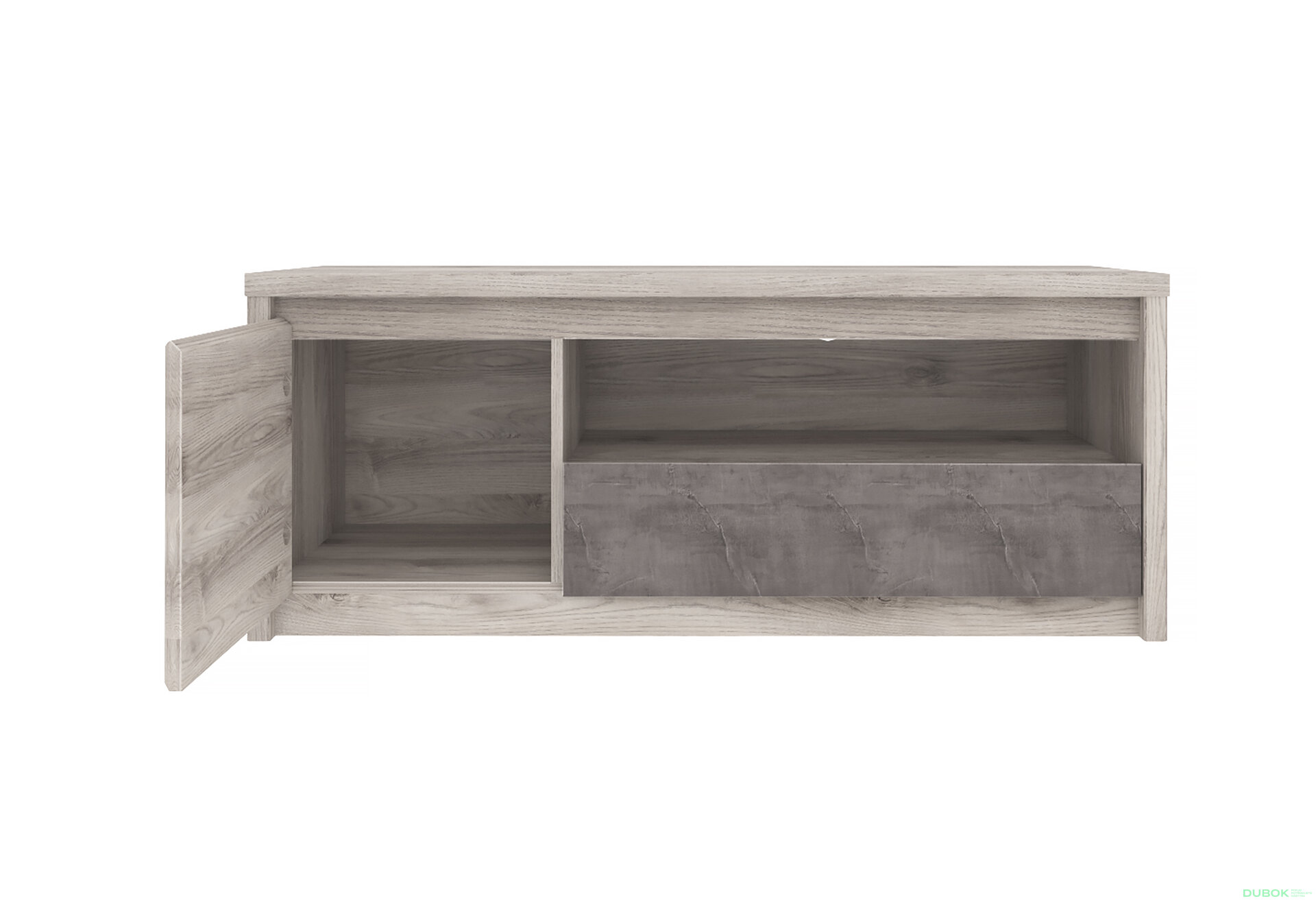 Obrázek 3 - TV stolek 1d1s/125 kaštan nairobi / onyx Jazz