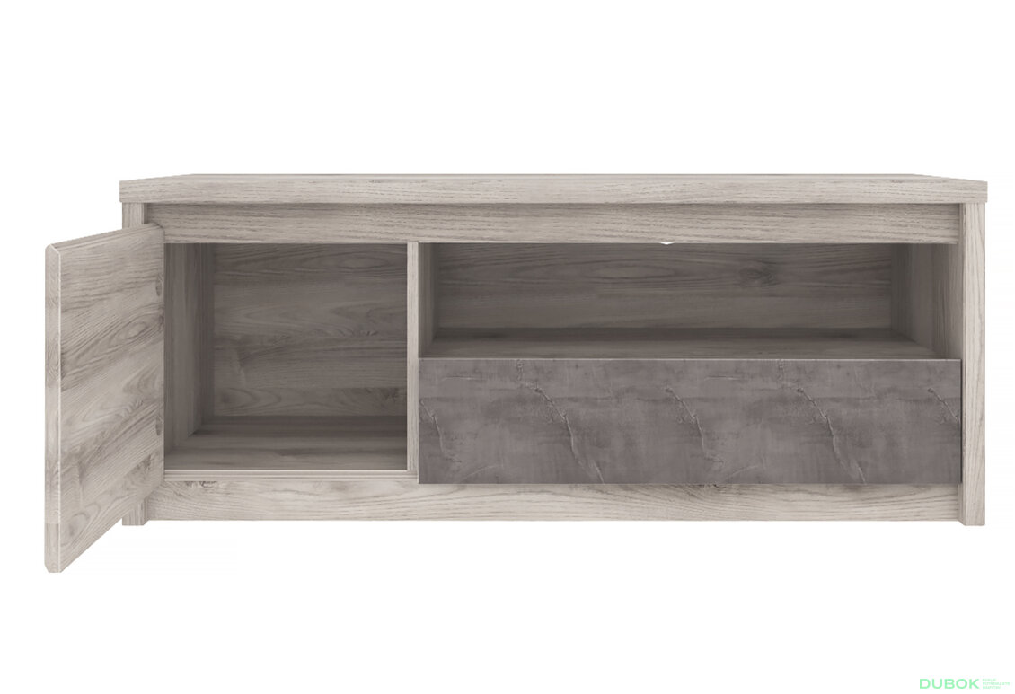 Obrázek 3 - TV stolek 1d1s/125 kaštan nairobi / onyx Jazz