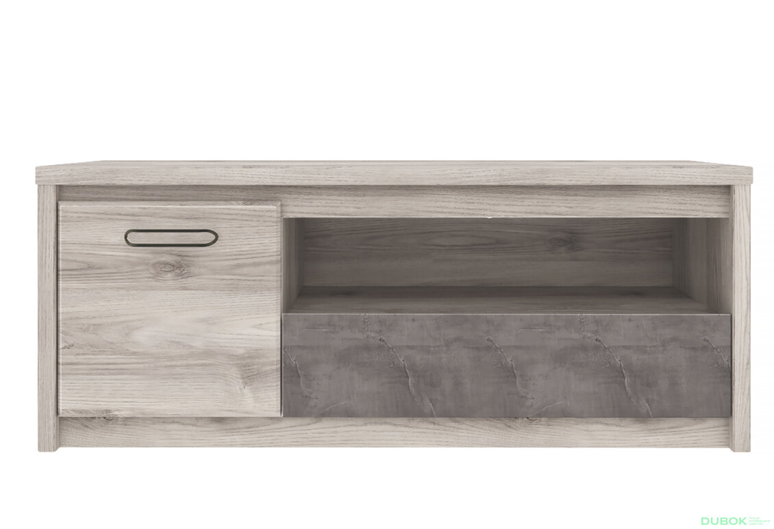 Obrázek 2 - TV stolek 1d1s/125 kaštan nairobi / onyx Jazz
