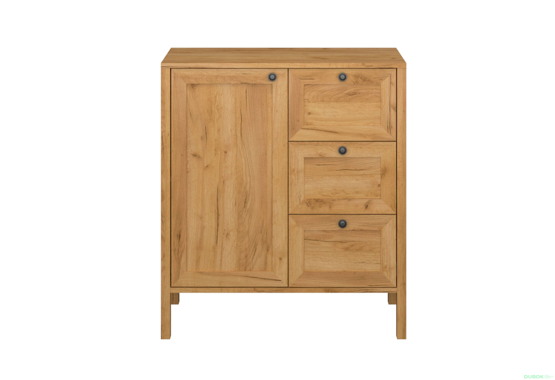 Obrázek 1 - Komoda 1d3s dub craft zlatý Klark