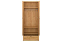 Obrázek 4 - Skříň dvoudveřová se zásuvkou Klark 83x210x48.5 cm Dub craft zlatý