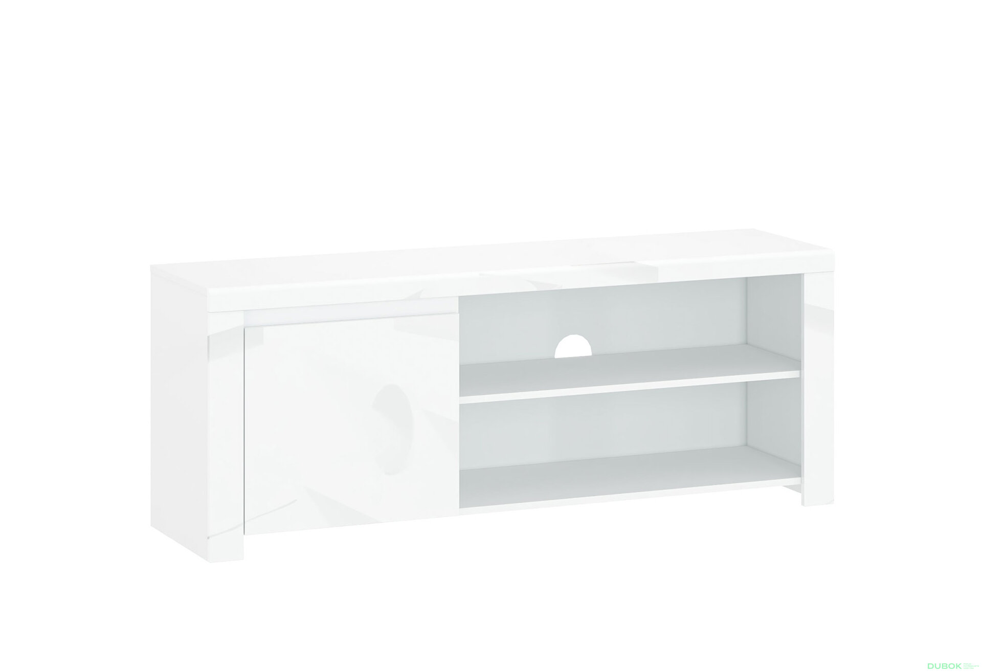 Obrázek 1 - TV stolek 1d/160 bílý lesk Lingo