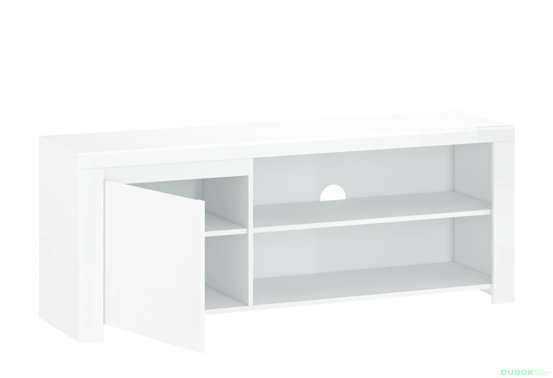 Obrázek 2 - TV stolek 1d/160 bílý lesk Lingo
