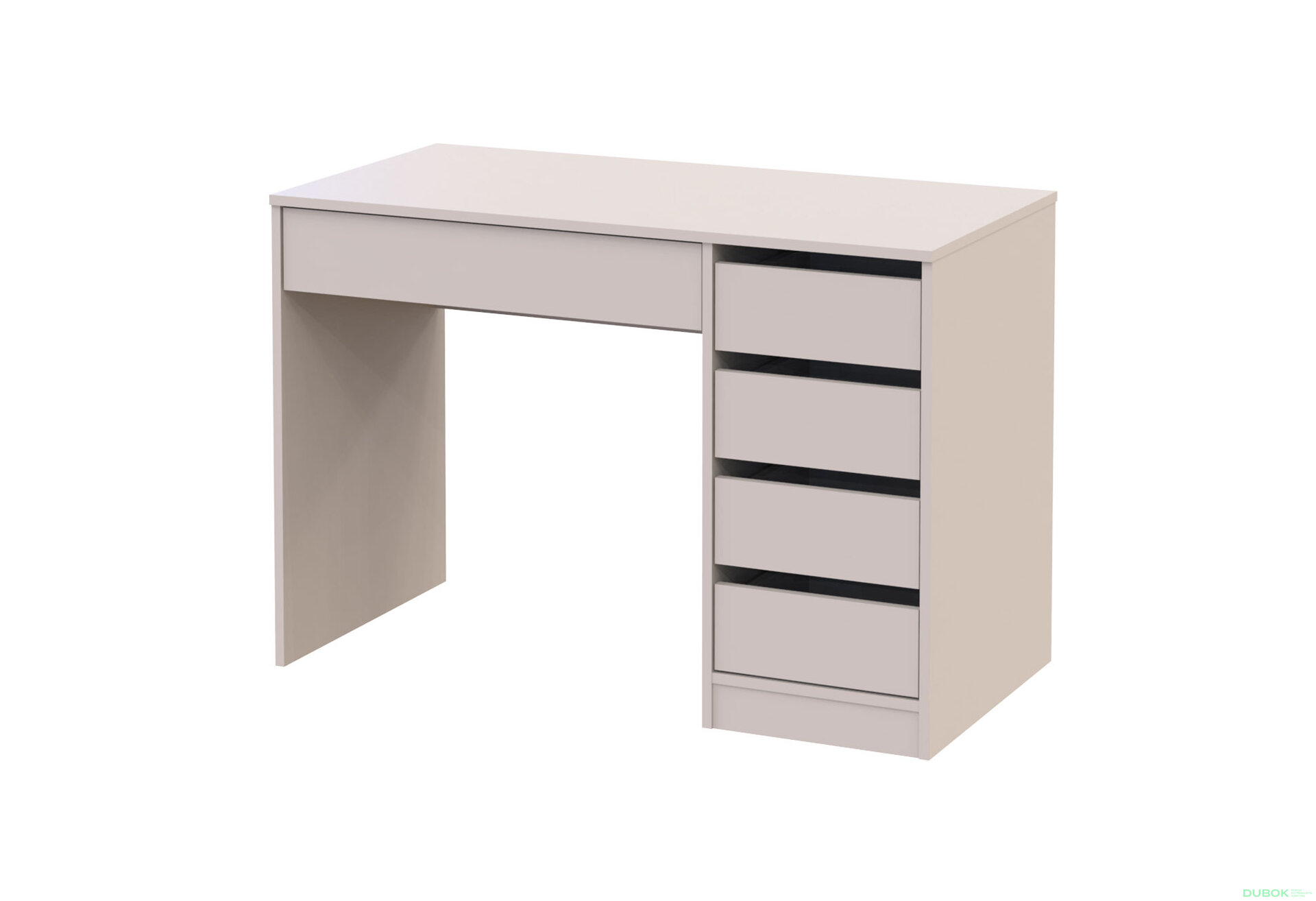Obrázek 1 - Psací stůl s pravou montáží Profi 110 cm kašmír