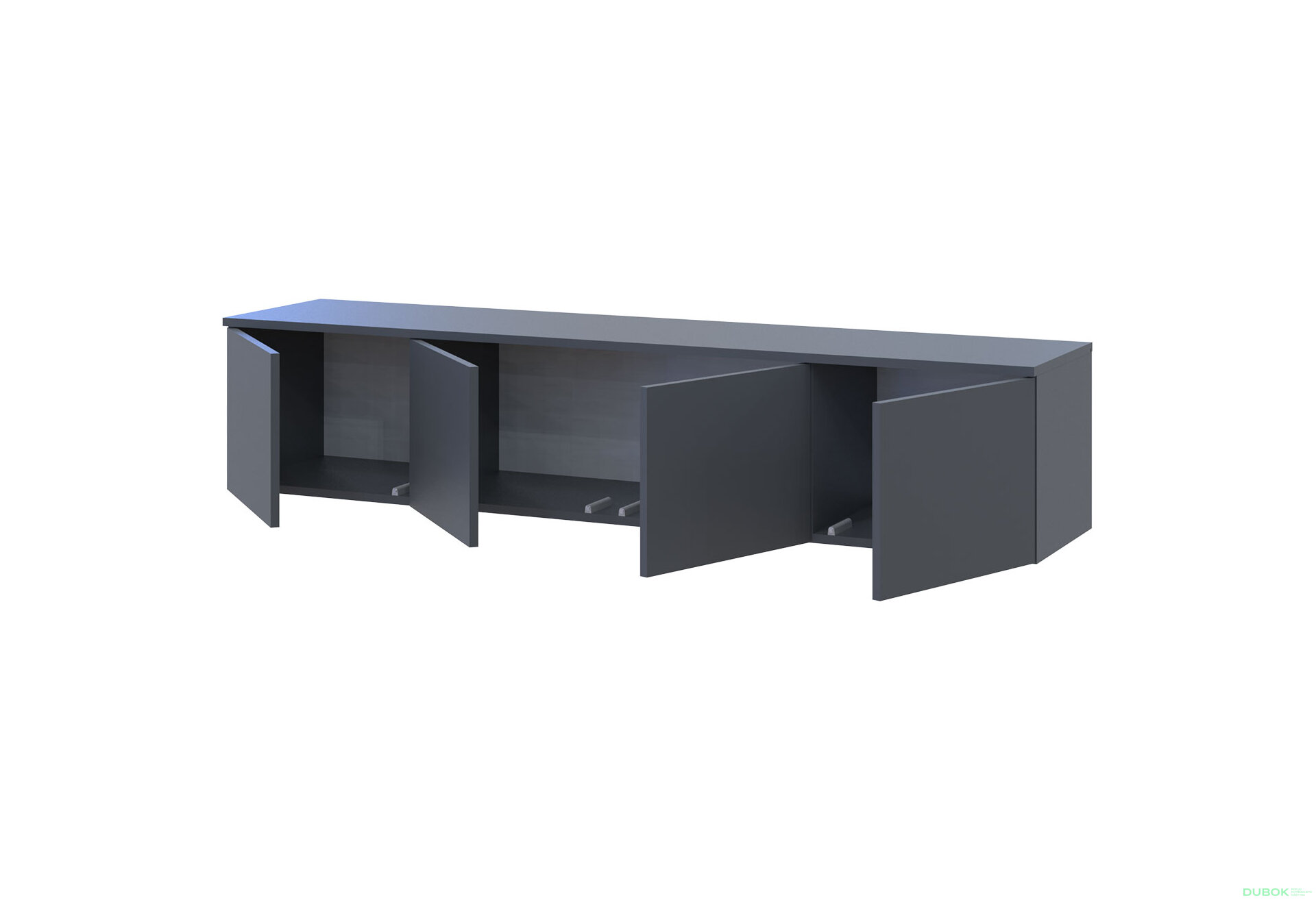 Obrázek 6 - TV stolek Levía grafit 4dv 160x35x33