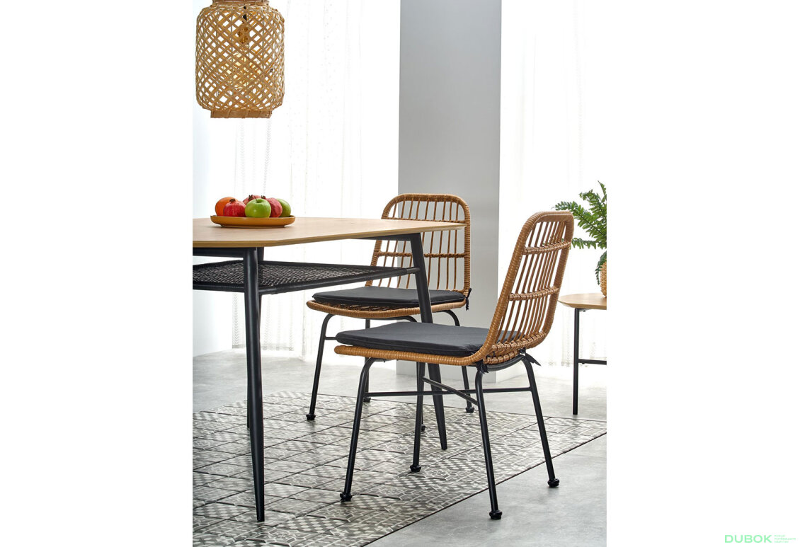 Obrázek 13 - Stůl Jackson černý / zlatý dub