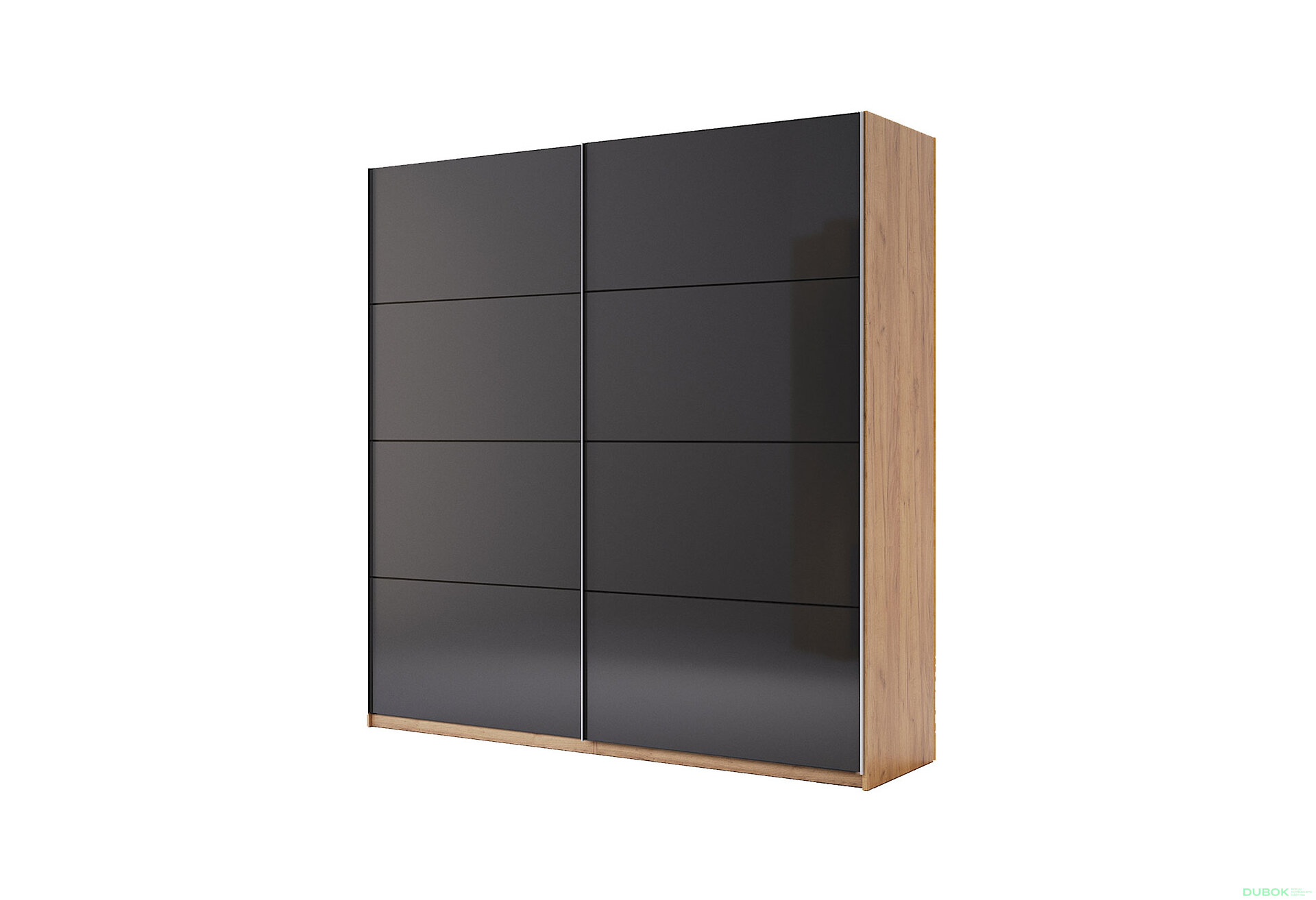 Obrázek 1 - Skříň s posuvnými dveřmi 2.0x2.1m (Dveře Mat Láva), série N Luna