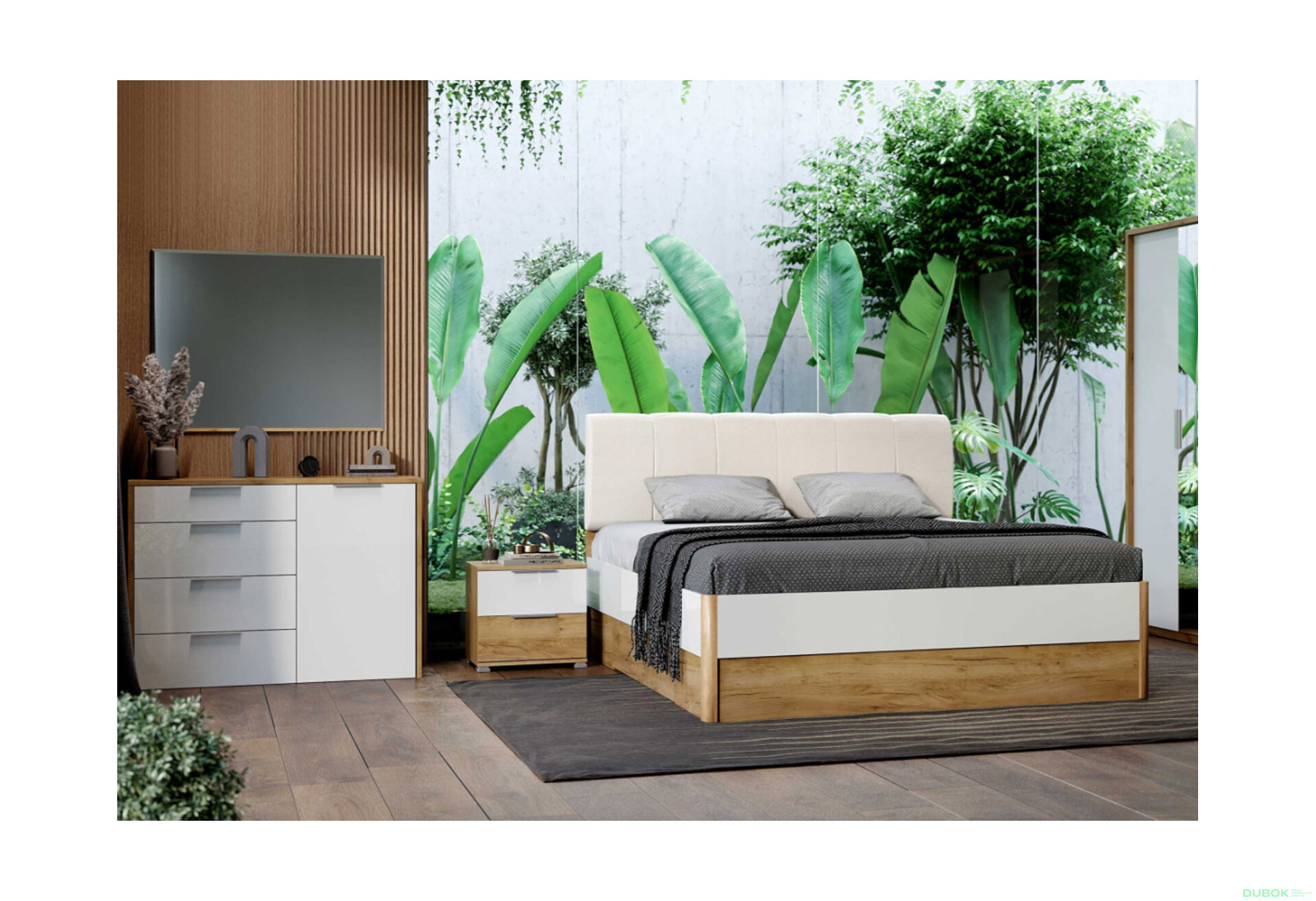 Obrázek 2 - Postel 180x200 měkké čelo s šuplíky bez rámu Asti