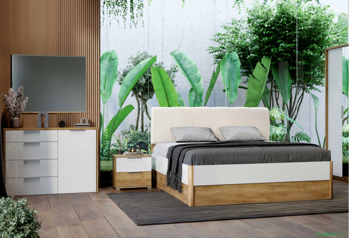 Obrázek 2 - Postel 160x200 měkké čelo s šuplíky bez rámu Asti