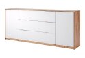 Obrázek 1 - Komoda 2 dveře 3 zásuvky 200 cm dub kraft / bílá Asti