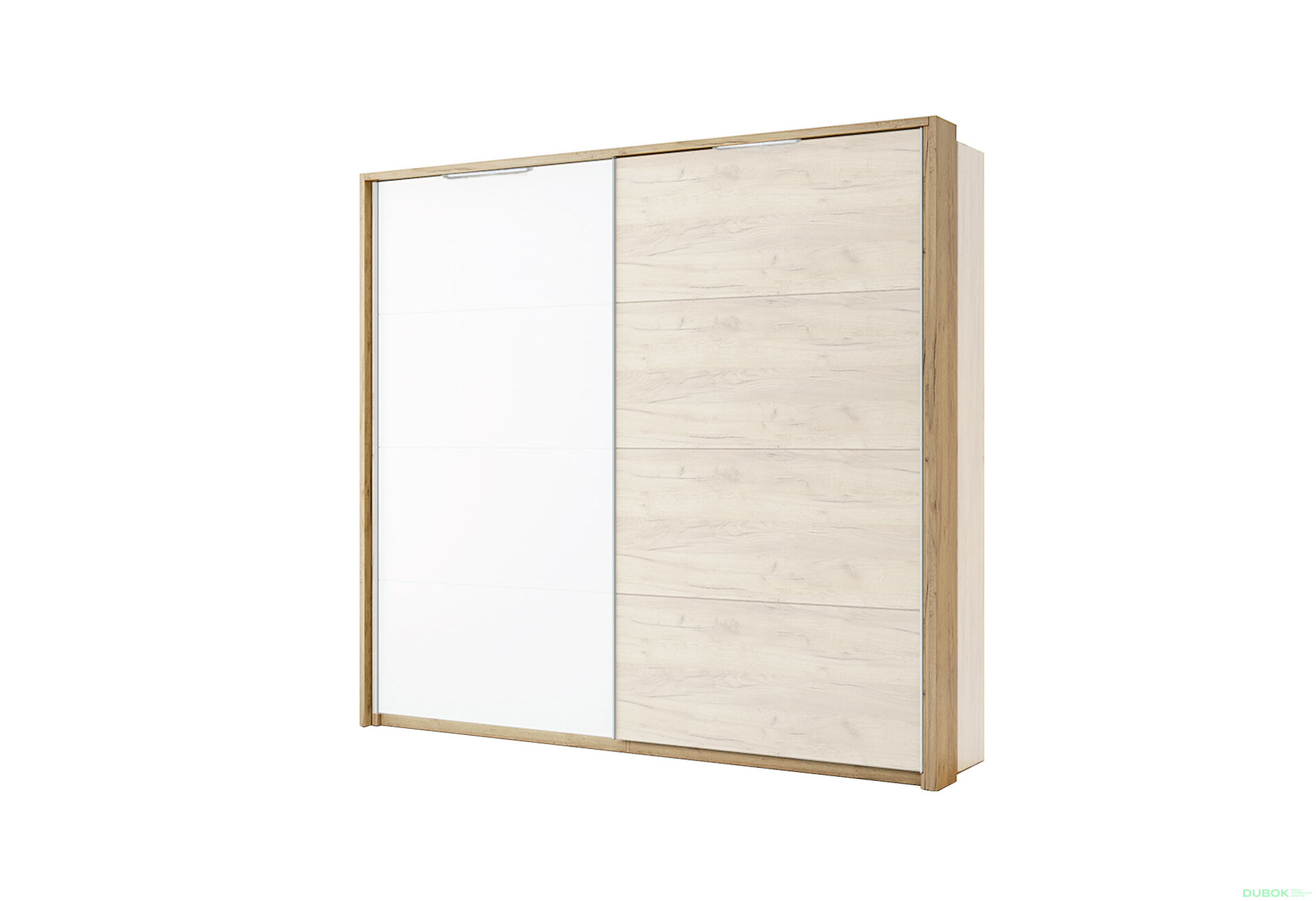 Obrázek 1 - Možnost Záclonová tyč s osvětlením k Skříni s posuvnými dveřmi 2,0x2,1m, dub kraft Asti