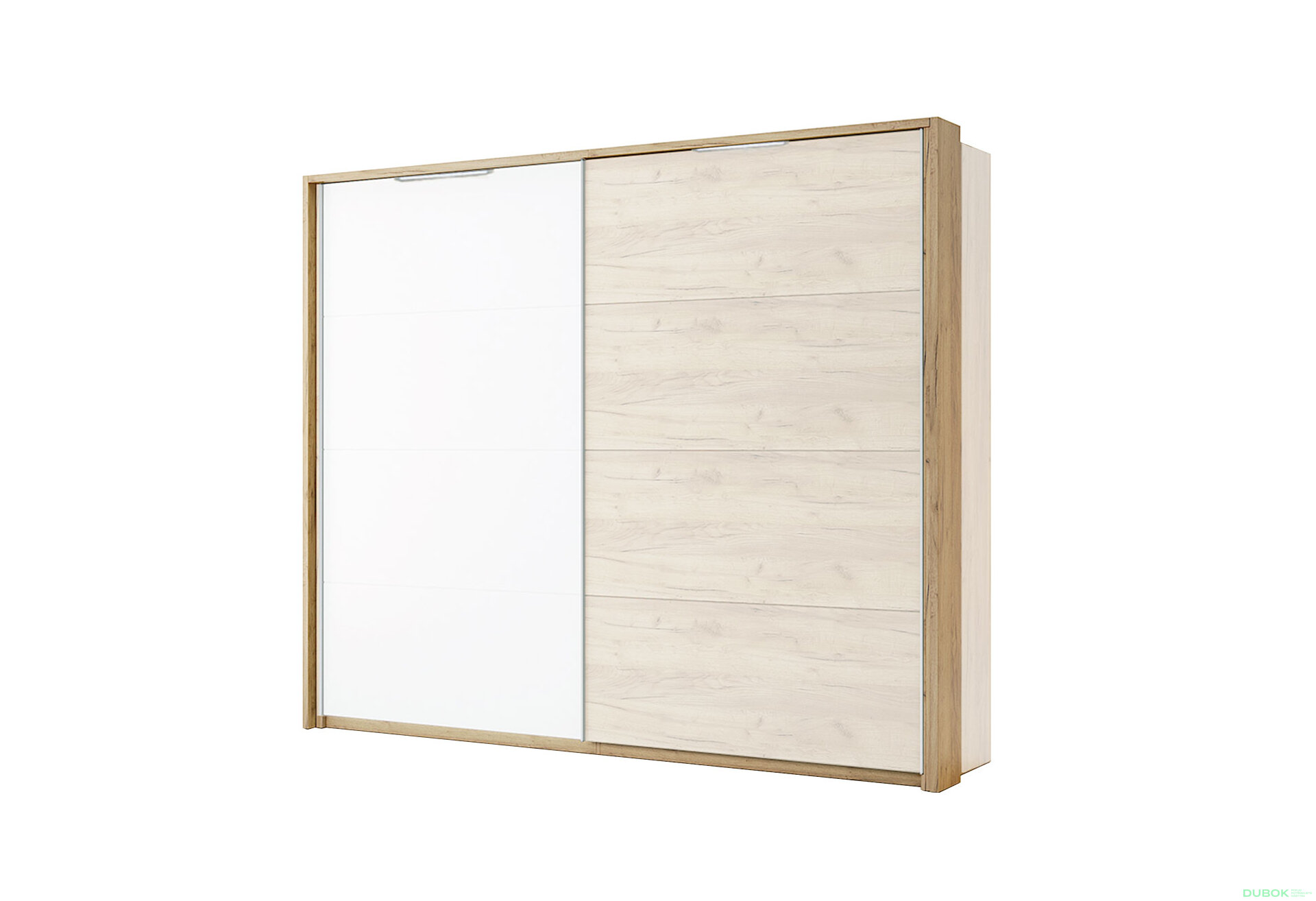 Obrázek 1 - Možnost Záclonový tyč s osvětlením k Skříni s posuvnými dveřmi 2,5x2,1m, dub kraft Asti