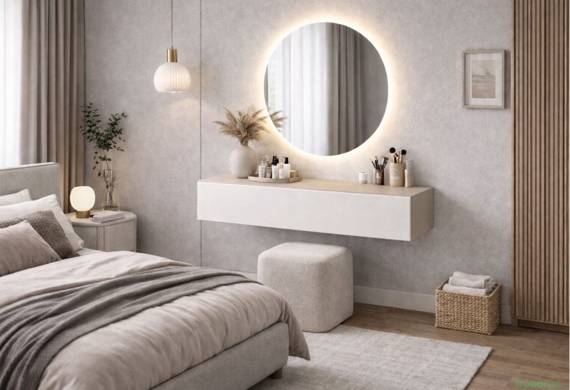 Obrázek 2 - Toaletní stolek 80 cm kašmír / nymphaea alba Space