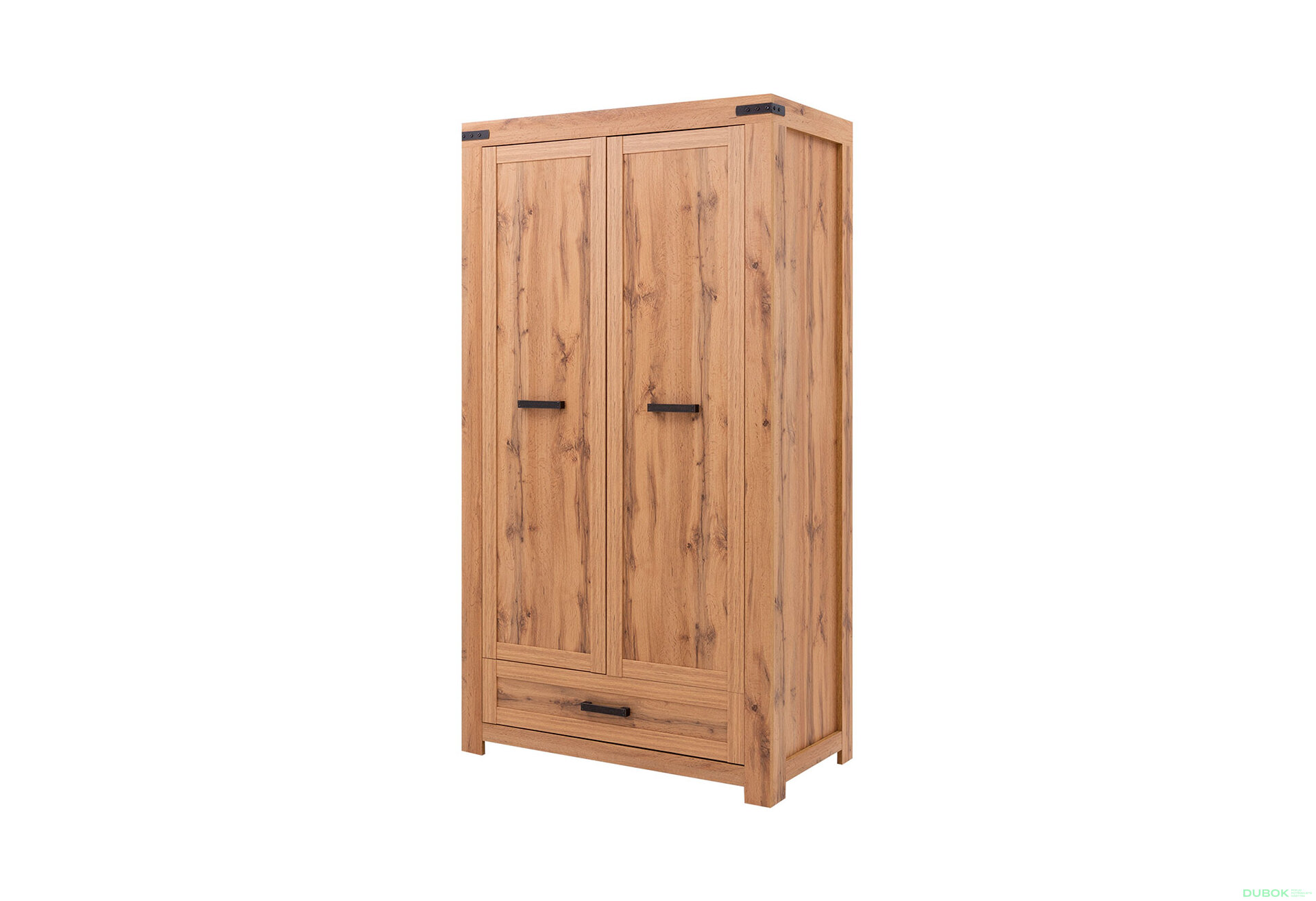 Obrázek 1 - Skříň dvoudveřová se zásuvkou Mortiz 112x210x59.9 cm Dub wotan