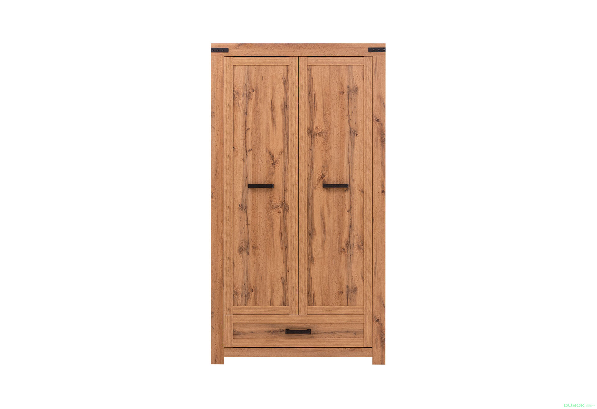 Obrázek 2 - Skříň dvoudveřová se zásuvkou Mortiz 112x210x59.9 cm Dub wotan