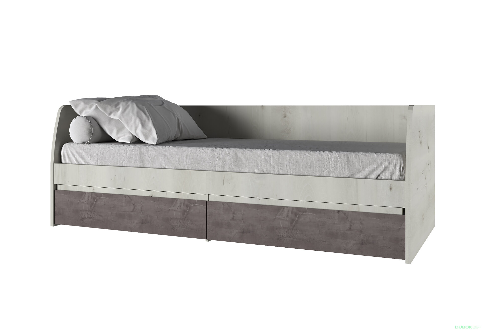 Obrázek 1 - Postel 2s/90x200 polární olše / onyx Nonell