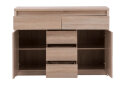 Obrázek 3 - Komoda s dvířky a 5 zásuvkami Norton 127 cm Dub Sonoma