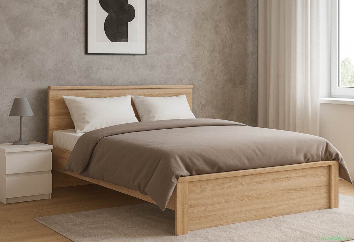 Obrázek 2 - Postel 140x200 dub sonoma Norton