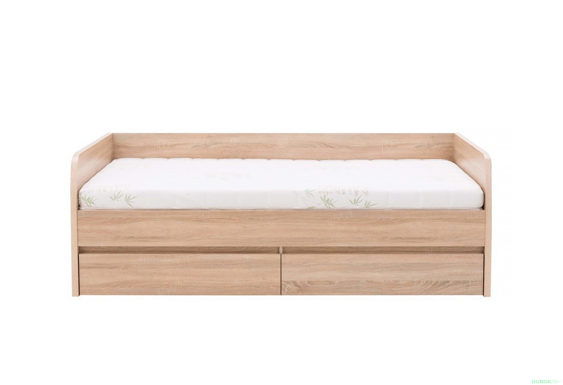 Obrázek 3 - Postel 2s/90x200 s roštem dub sonoma Norton