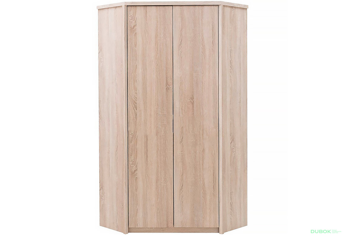 Obrázek 2 - Rohová skříň dvoudveřová Norton 101x210x101 cm Dub sonoma