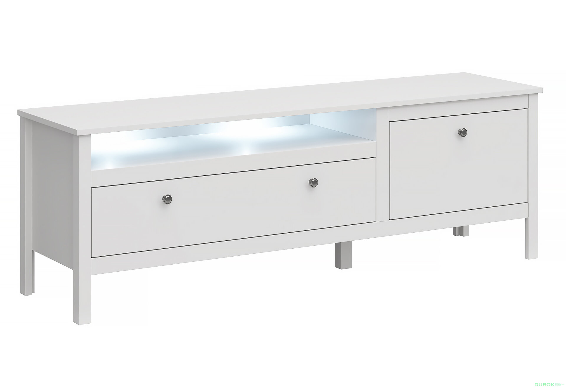 Obrázek 2 - TV stolek 1s1k/160 bílý Ole
