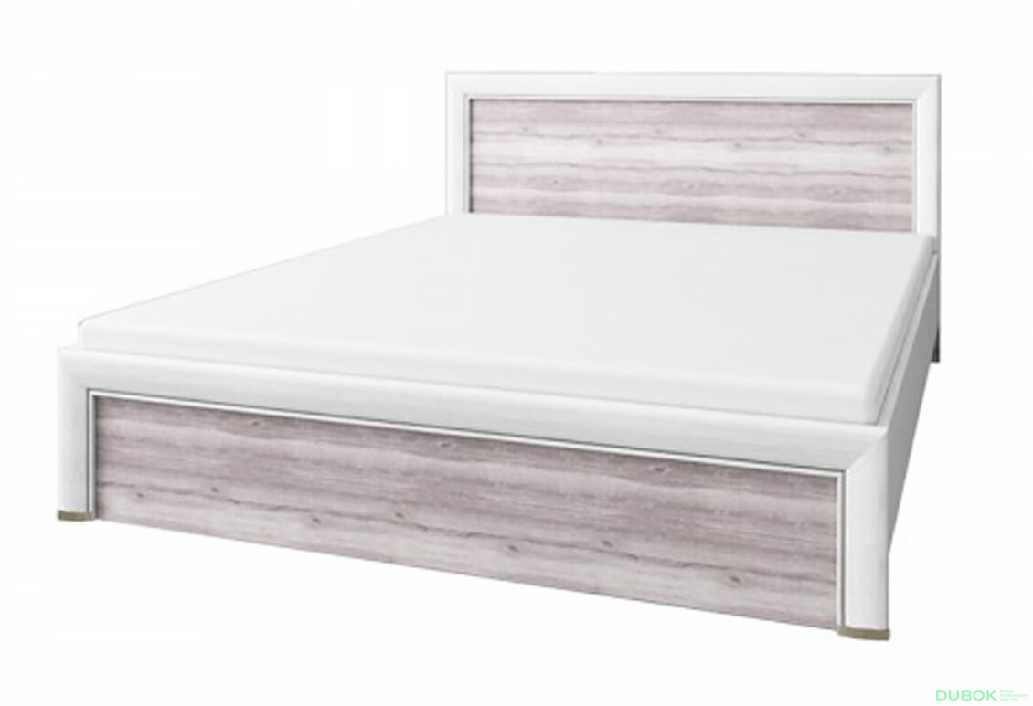 Postel 140x200 s úložným prostorem krém / dub ancona Olivia