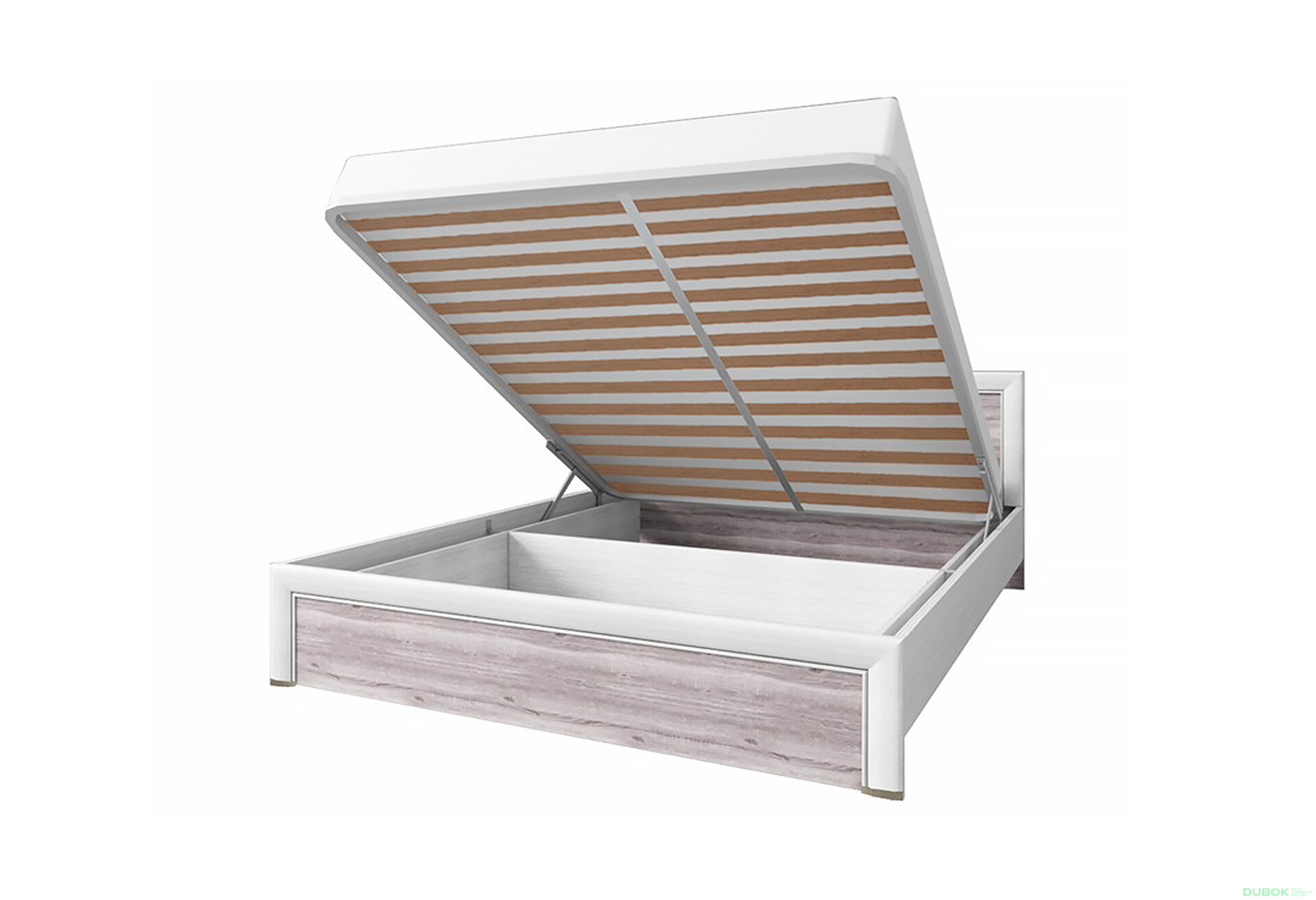 Obrázek 2 - Postel 160x200 s úložným prostorem krém / dub ancona Olivia