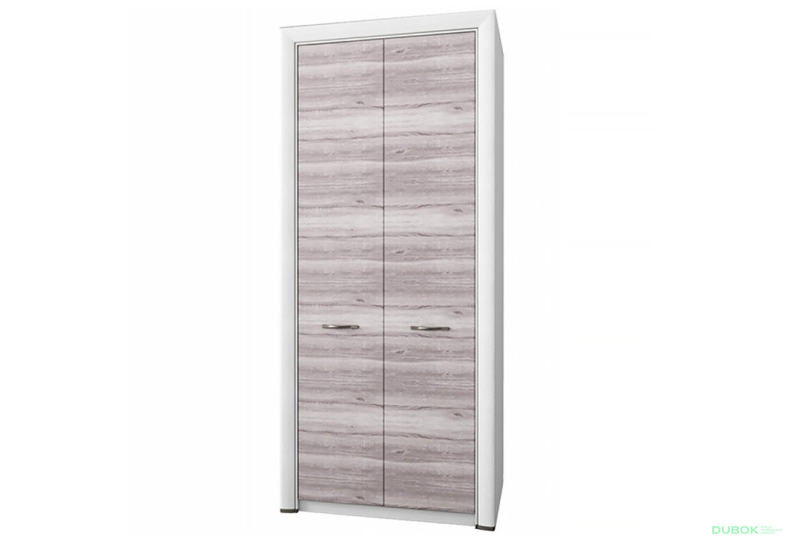 Skříň dvoudveřová Olivia 96x217x60 cm Krém / Dub ancona