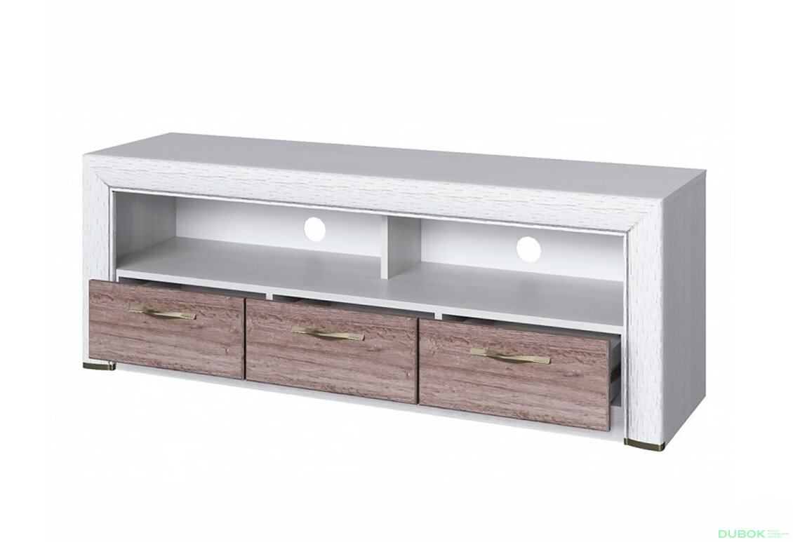 Obrázek 2 - TV stolek 3s/140 krém / dub ancona Olivia