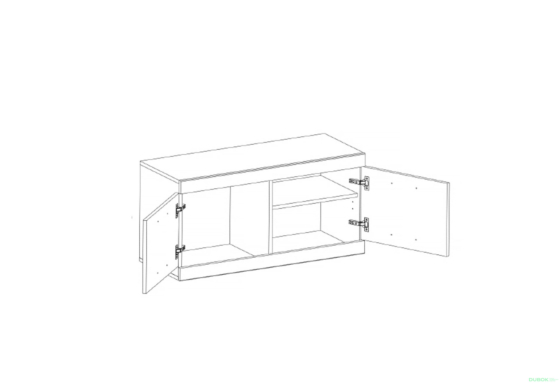 Obrázek 5 - Komoda 2d/90 dub san remo Oskar