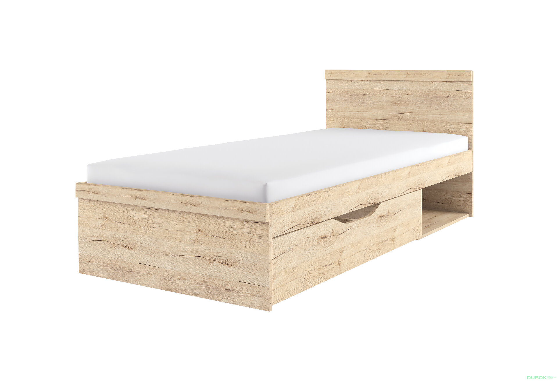 Obrázek 1 - Postel 90x200 s roštem dub san remo Oskar