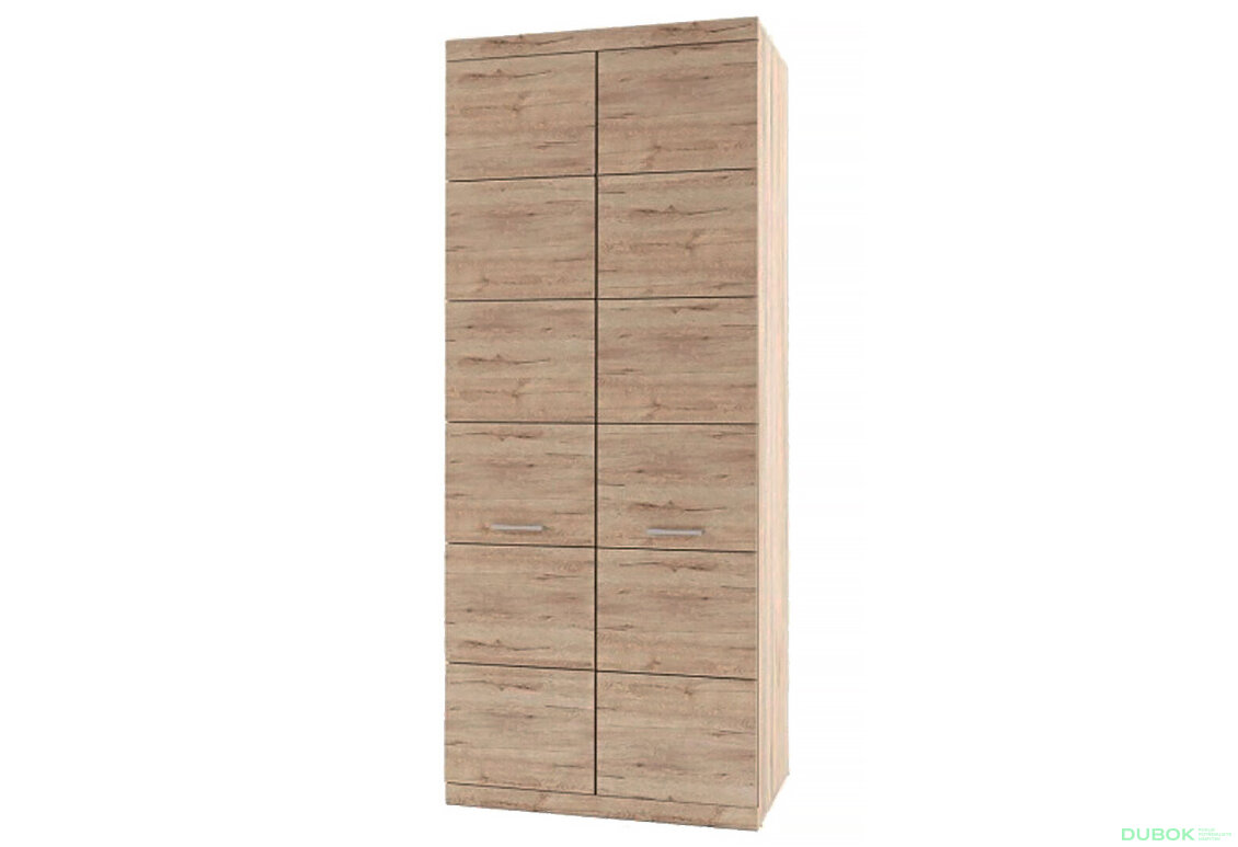 Skříň dvoudveřová Oskar 90x217x57.6 cm Dub san remo