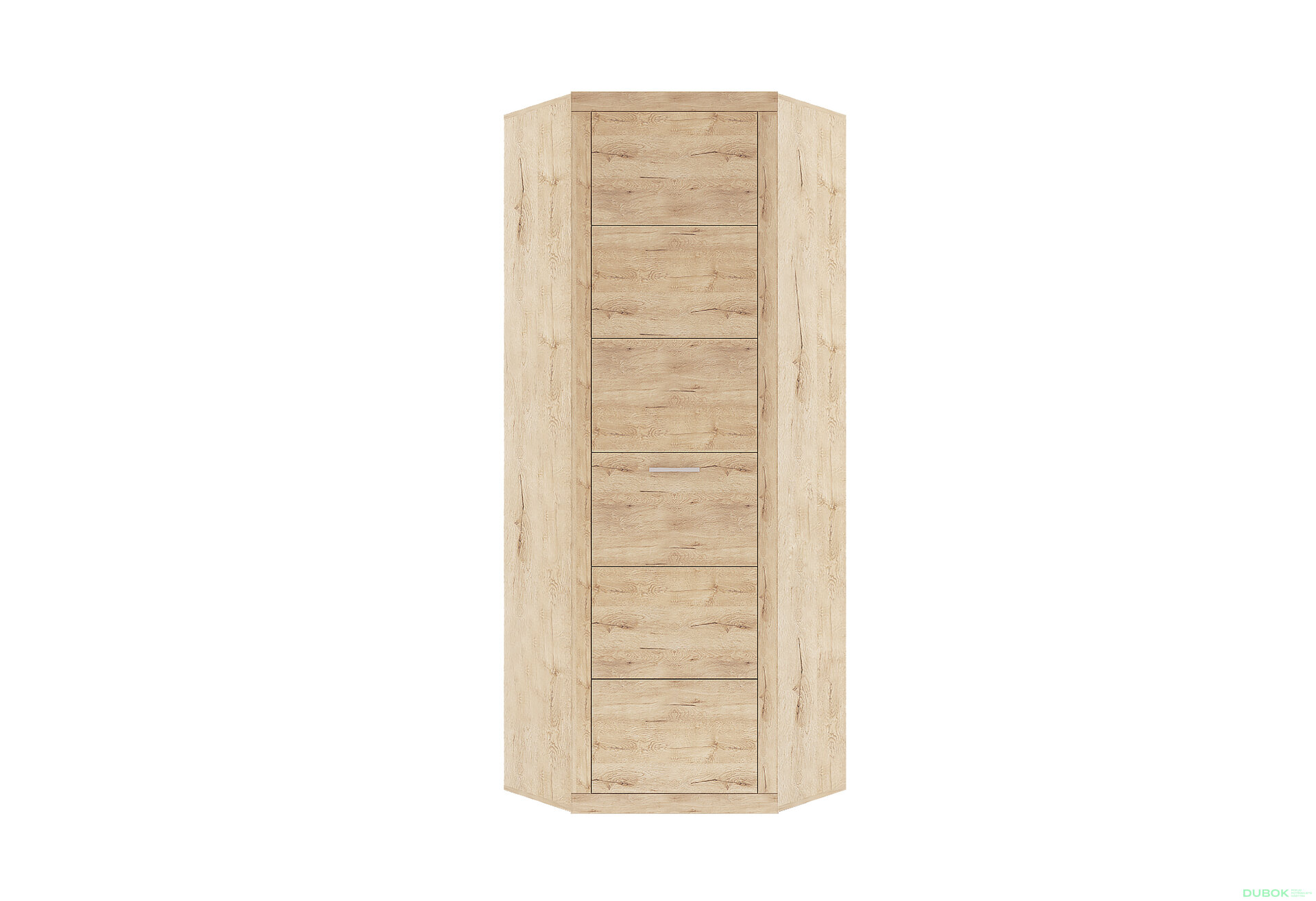 Obrázek 1 - Rohová skříň jednodveřová Oskar 77x217x77.8 cm Dub san remo