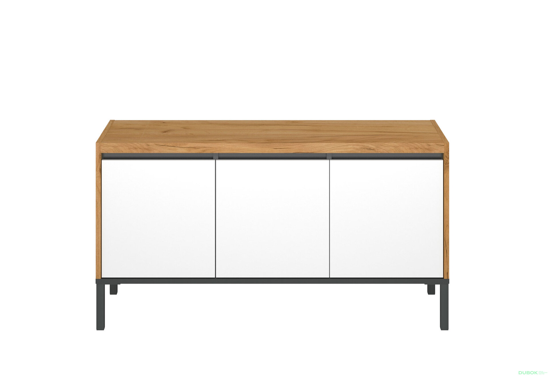 Obrázek 2 - TV stolek 3d/115 dub craft zlatý / bílý Palmor