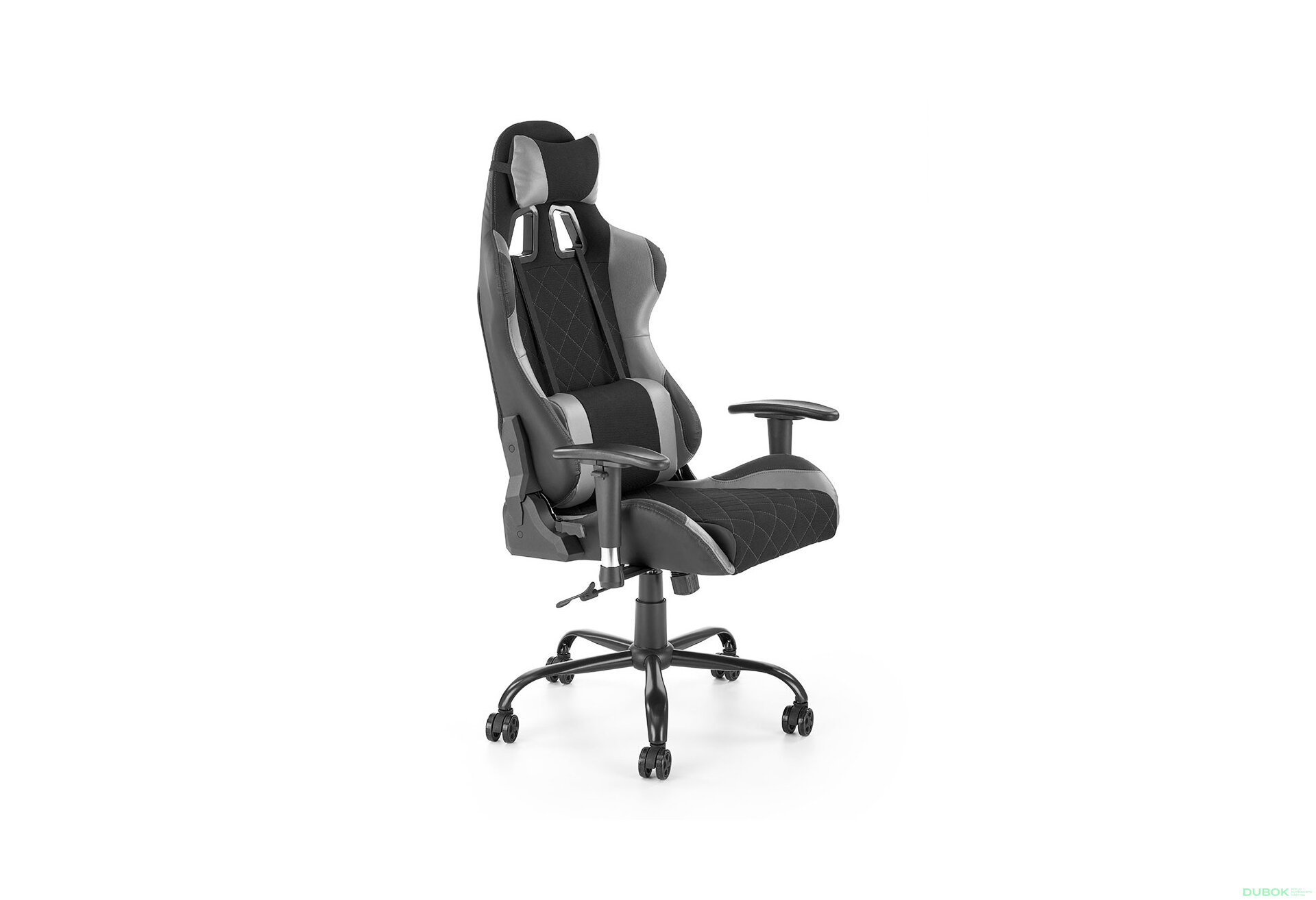 Obrázek 3 - Otočné křeslo Drake černý / popel