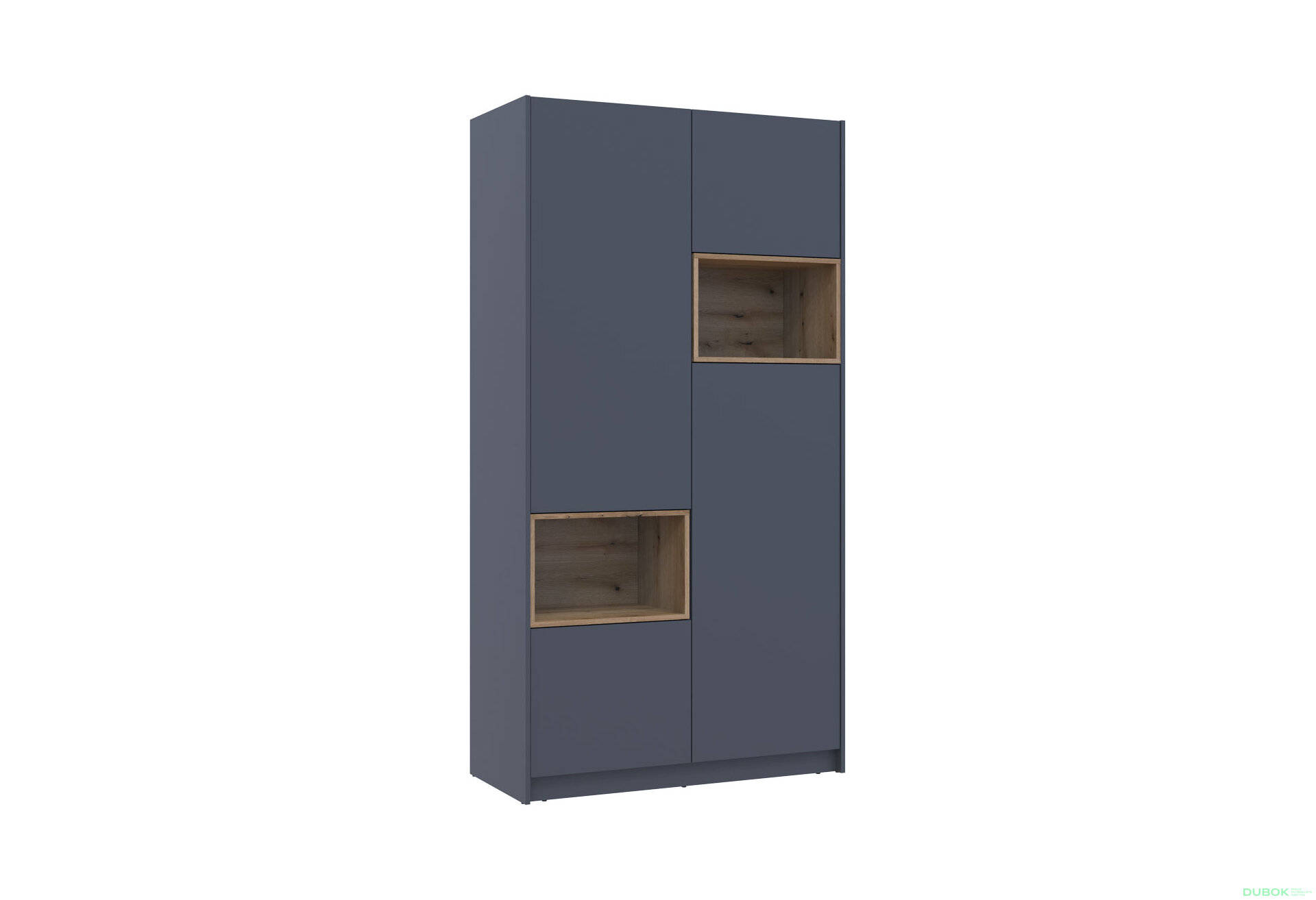 Obrázek 5 - Skříň Dale 2D s výklenkem 115.2х52х220 cm grafit / dub evoke