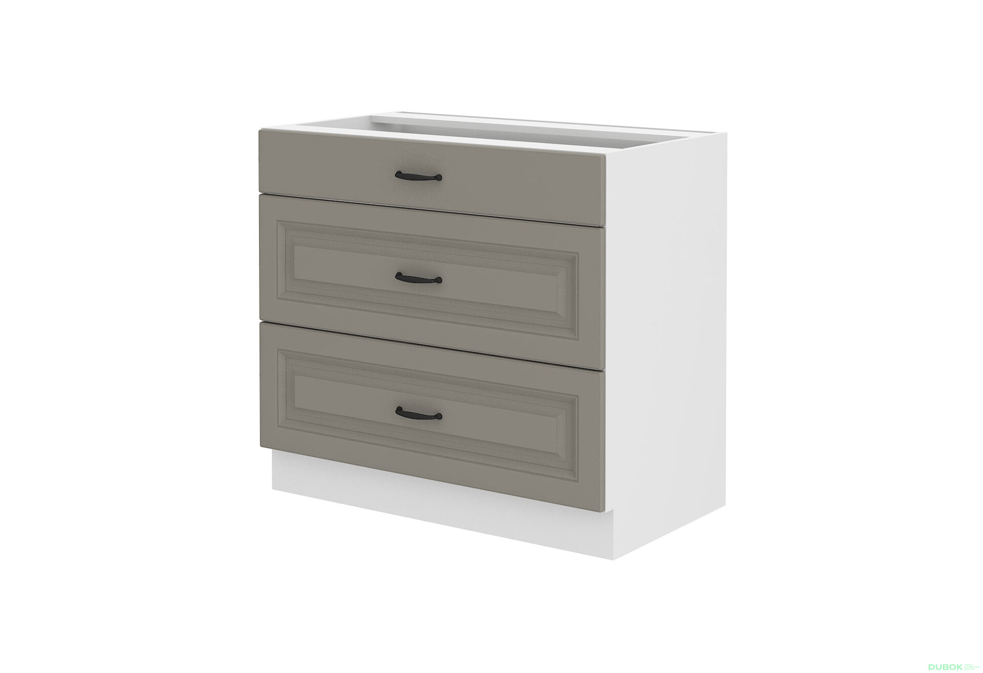 Obrázek 5706 - Kuchyňská sestava 2.8x1.7 m Stilo bílý / clay grey