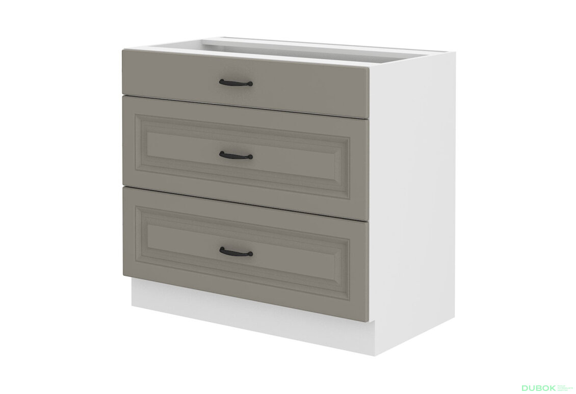 Obrázek 5706 - Kuchyňská sestava 2.8x1.7 m Stilo bílý / clay grey
