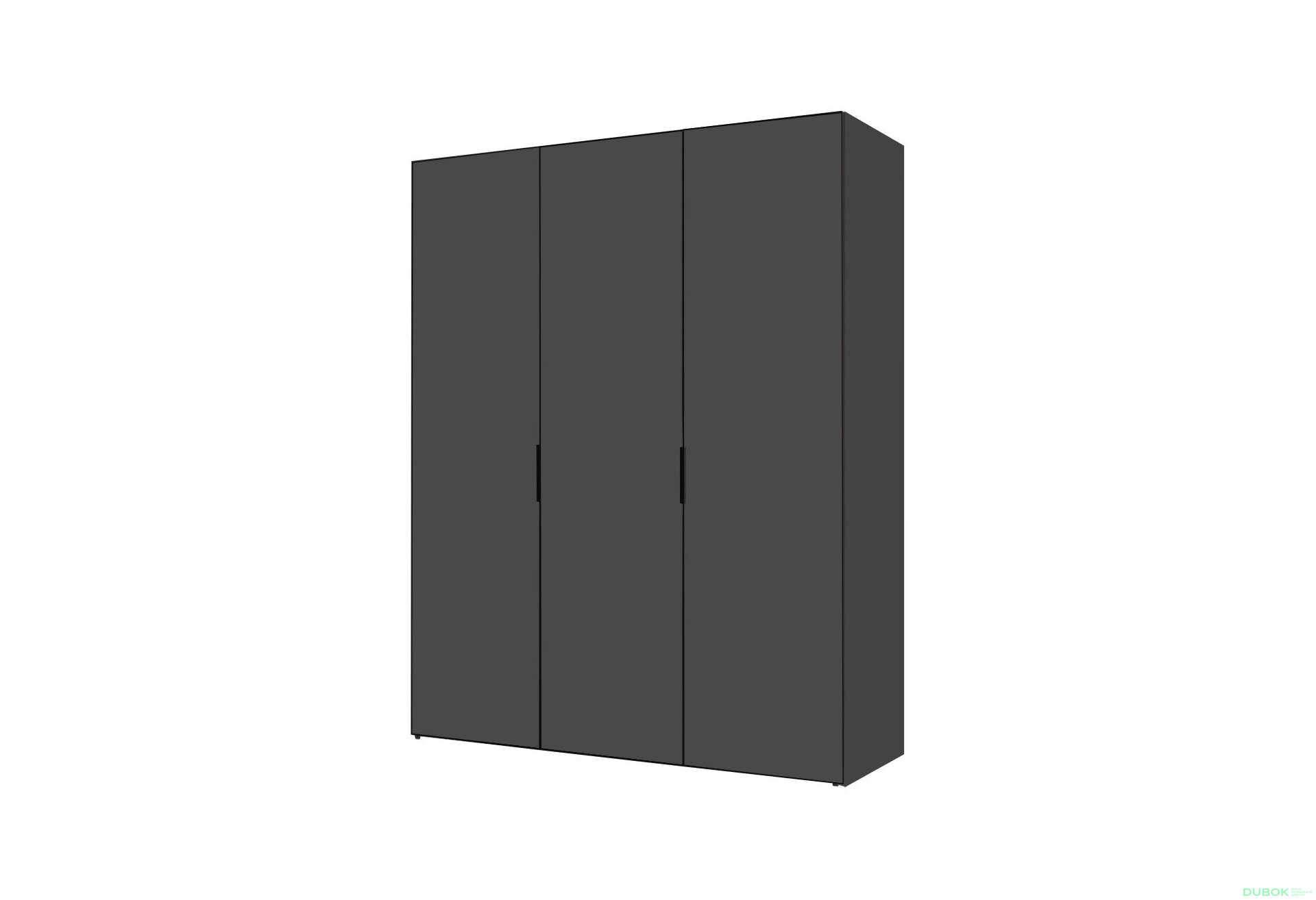 Obrázek 1 - Skříň 3 DTD 150 antracit BL Módulní skříň Modus