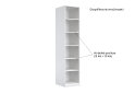 Obrázek 5 - Korpus skříně 1dv Bílý lesk Idea