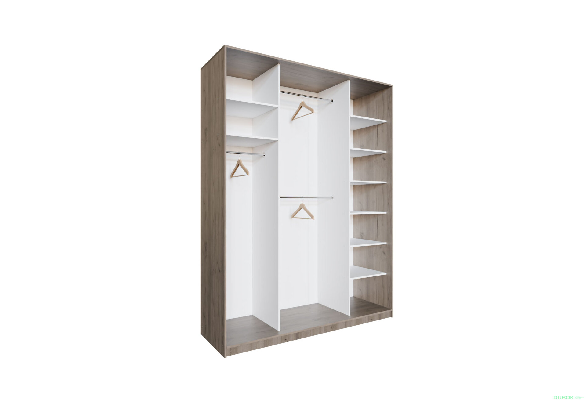Obrázek 1 - Korpus 1800x600x2400 W Dub kraft šedý