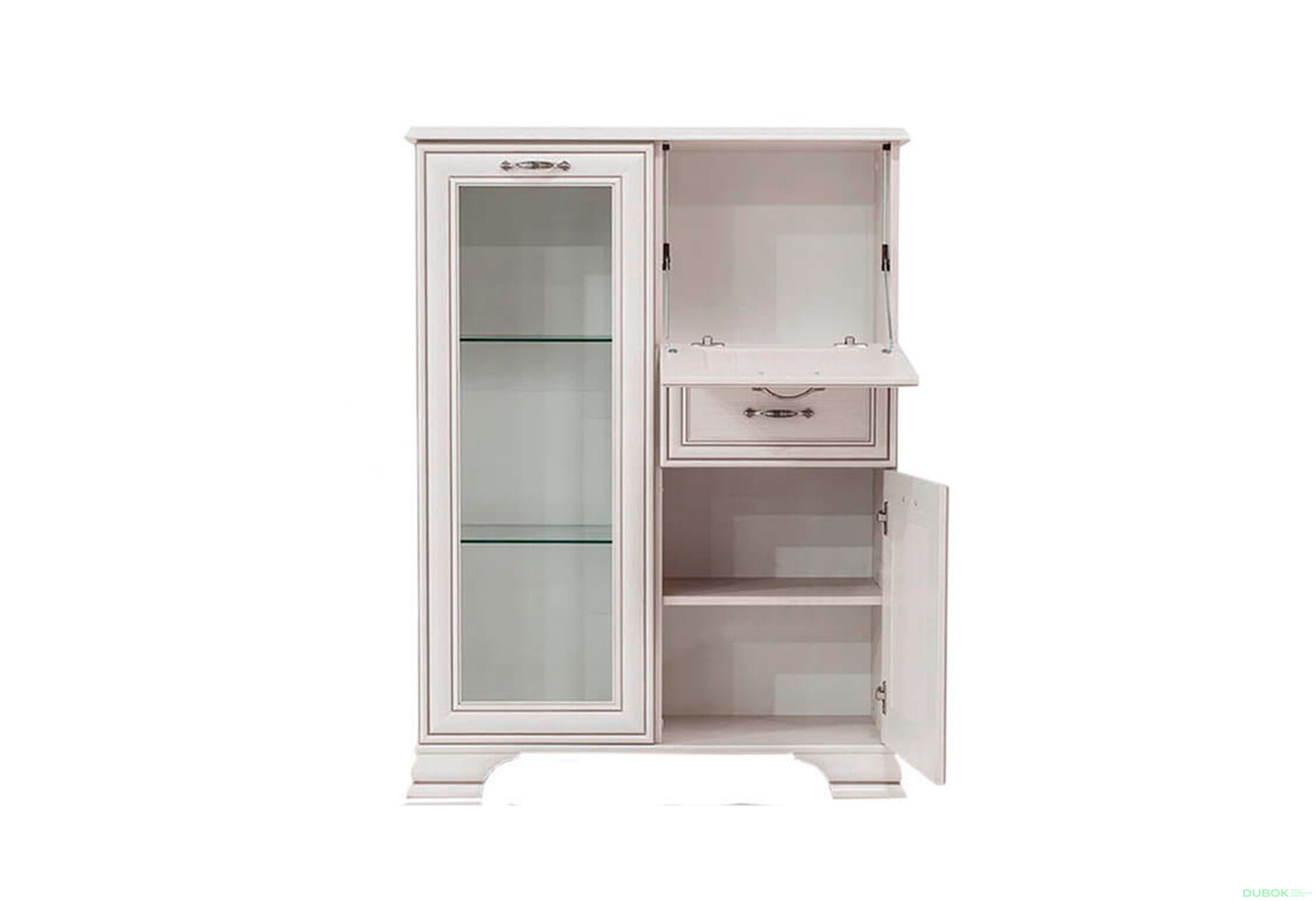 Obrázek 3 - Komoda s mini barem 1d1w1s1b woodline krém Tiffany