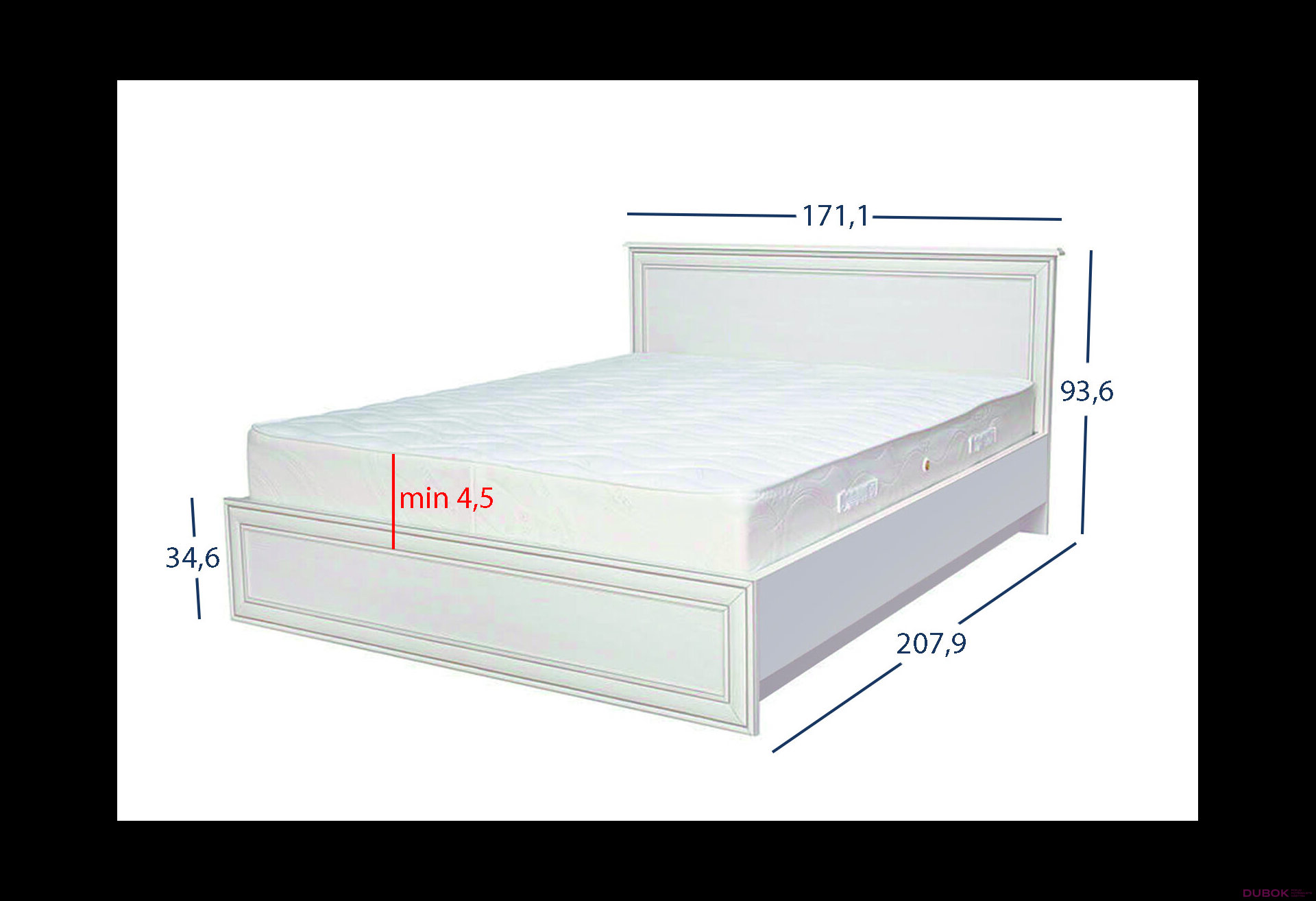Obrázek 4 - Postel 160x200 woodline krém Tiffany