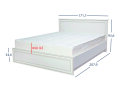 Obrázek 4 - Postel 160x200 woodline krém Tiffany