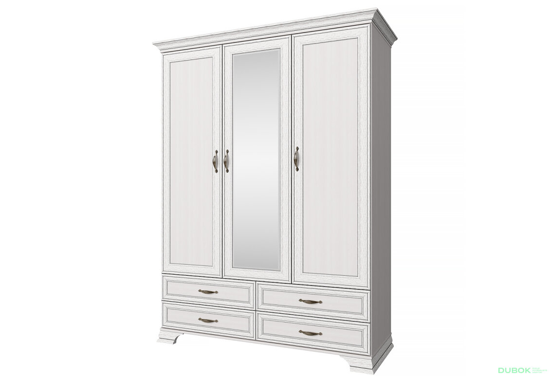 Skříň se zrcadlem 3d4s woodline krém Tiffany