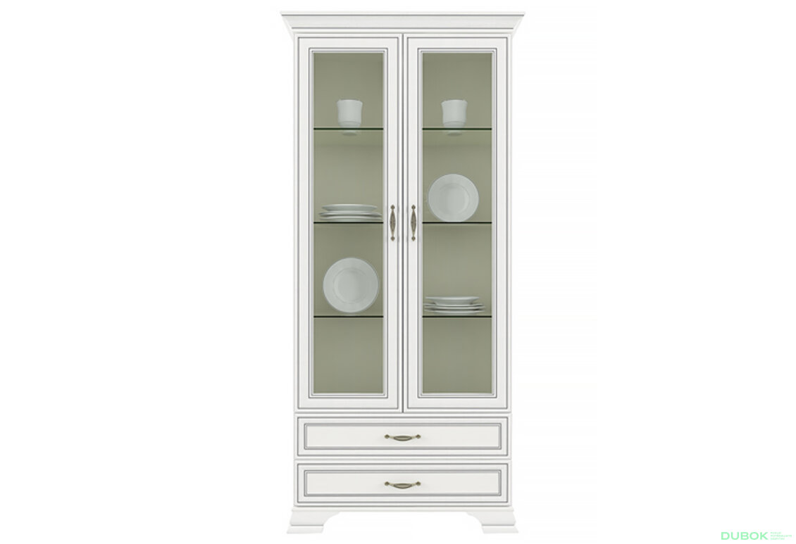 Vitrína 2w2s woodline krém Tiffany
