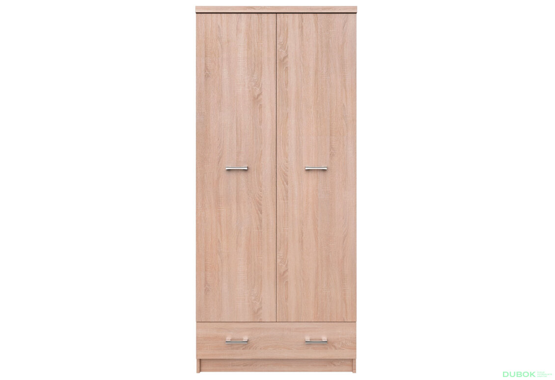 Skříň dvoudveřová se zásuvkou Top Mix 80x183x57 cm Dub sonoma