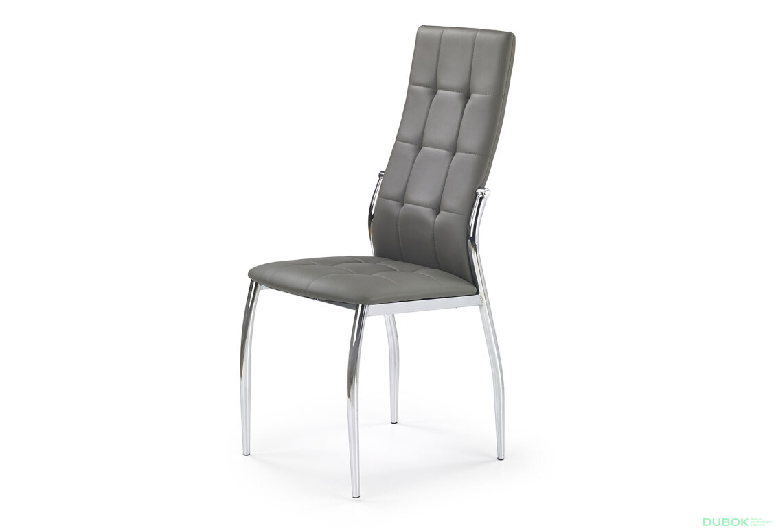 Židle K209 chrom / ekokůže popel