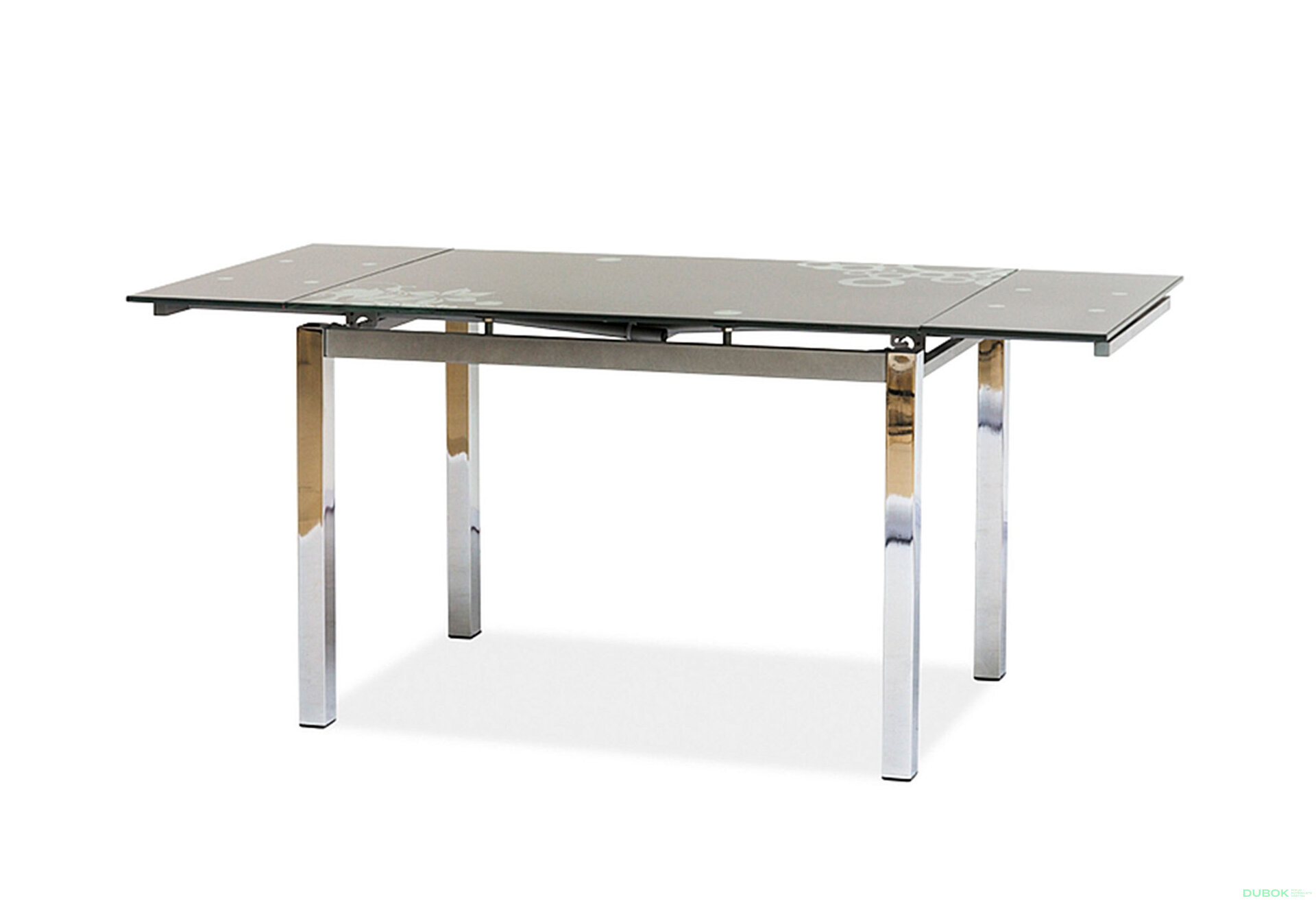 Obrázek 1 - Stůl GD-017 110(170)x74 šedý / chrom